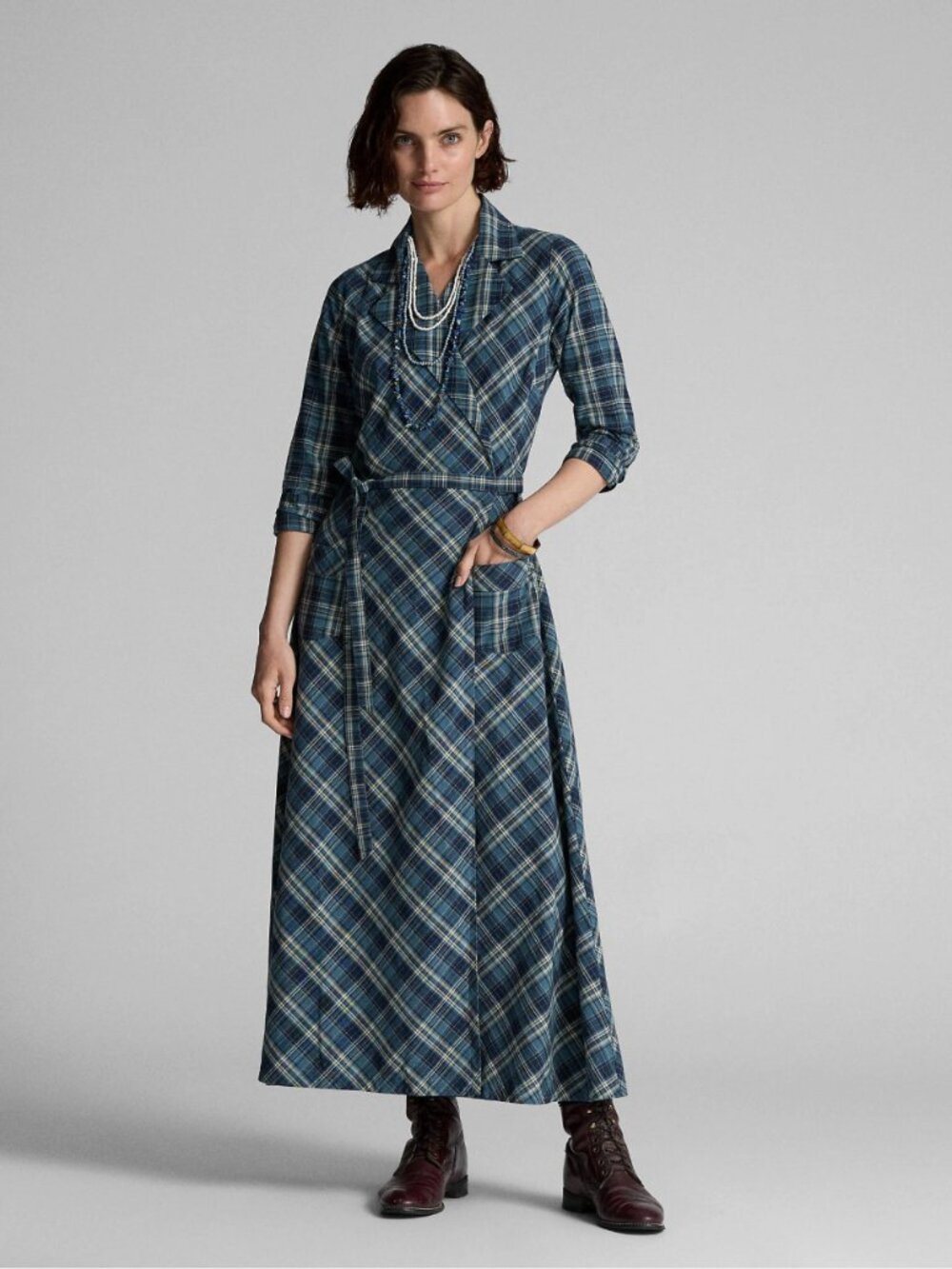 ISO RRL Plaid Cotton Wrap Dress *DO NOT BUY*